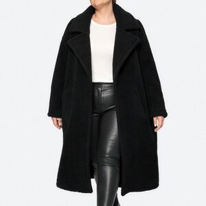 Fabletics Theodora Long Sleeve Boa Coat Oversized Jacket Plus 2X 3X Luxe